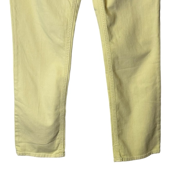 Silver Jeans Suki Capri Womens Pale‎ Yellow Denim Pants Pockets 26 L4016SCLW13 - Picture 3 of 9